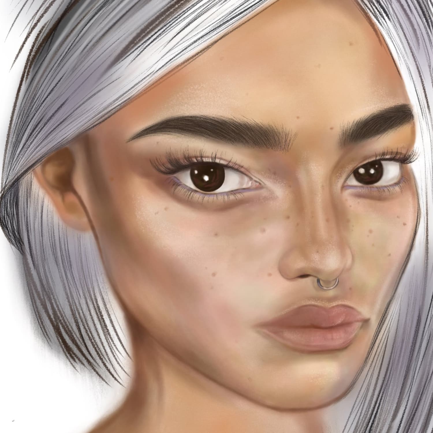 Digital portrait of a woman.